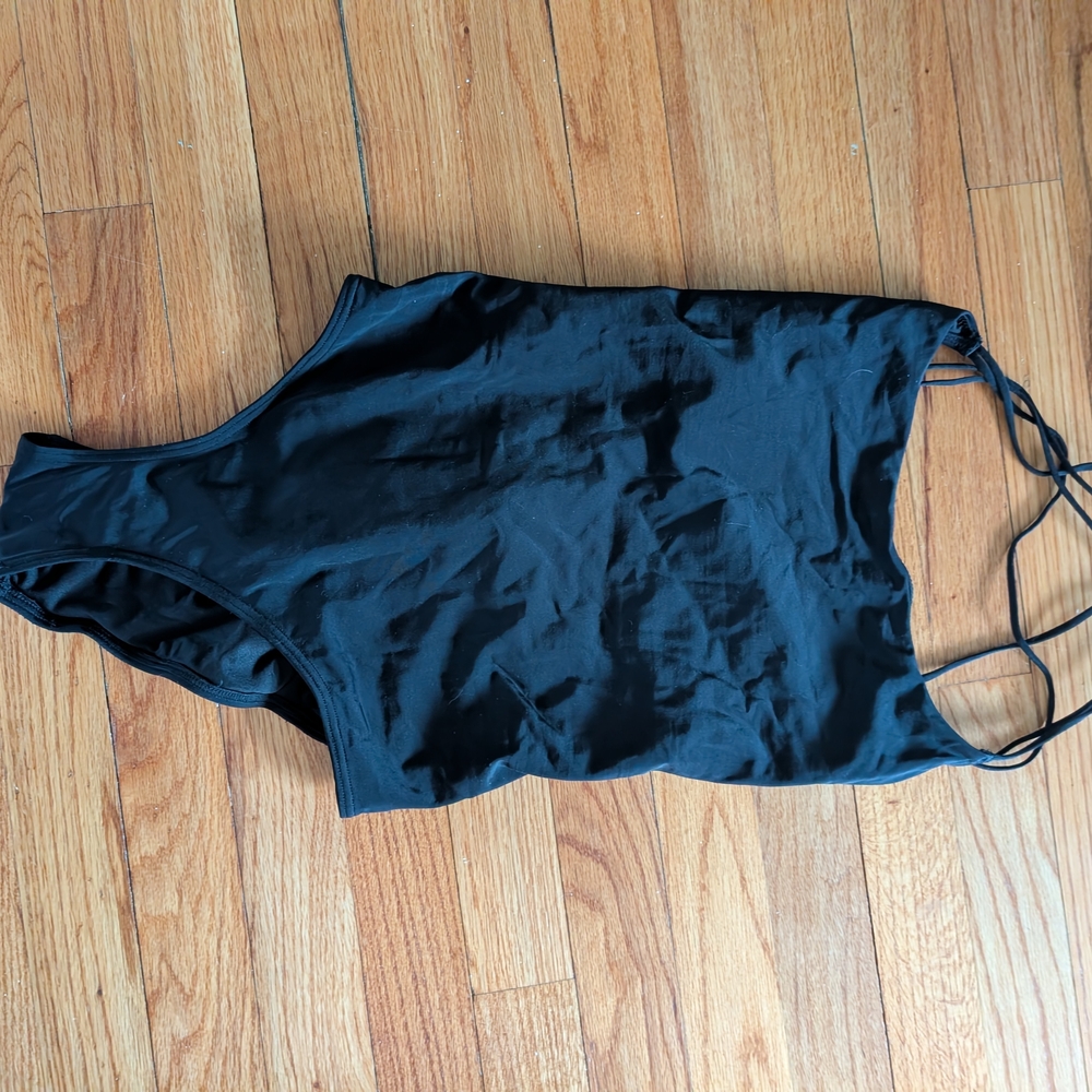 Black Strappy Swimsuit